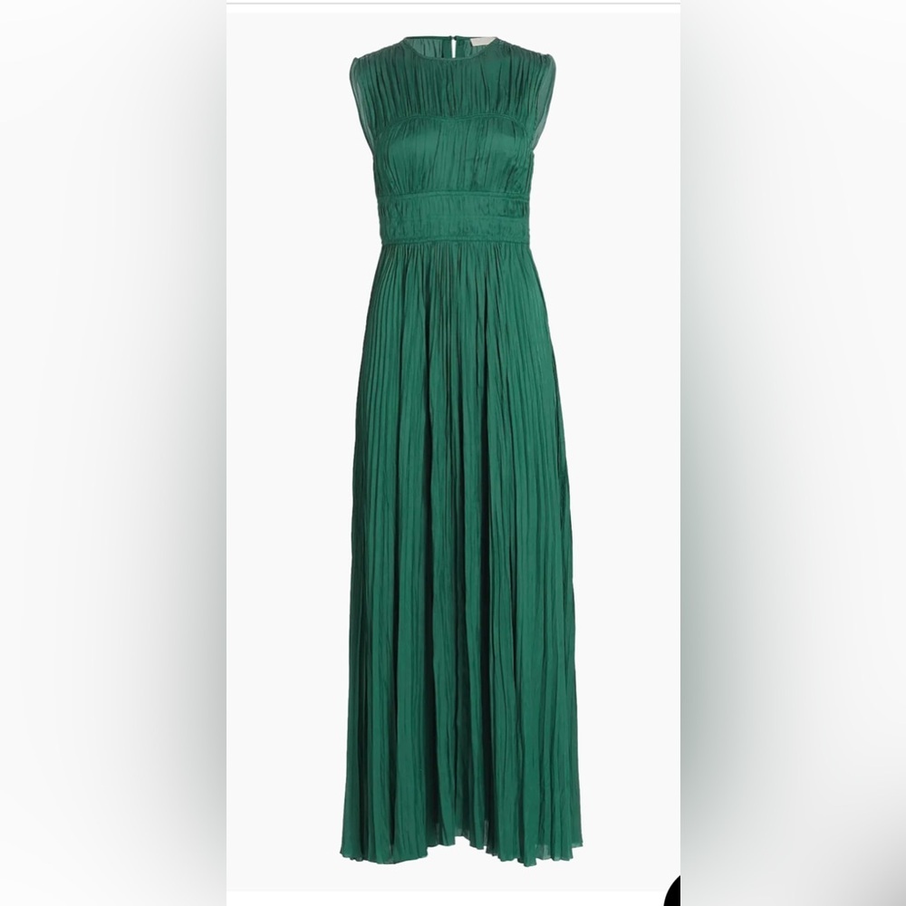 ULLA JOHNSON DELI PLEADED EMERALD GOWN SIZE 2 - Picture 6 of 12